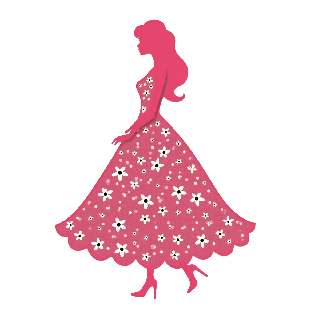 Elegant Floral Dress Silhouette